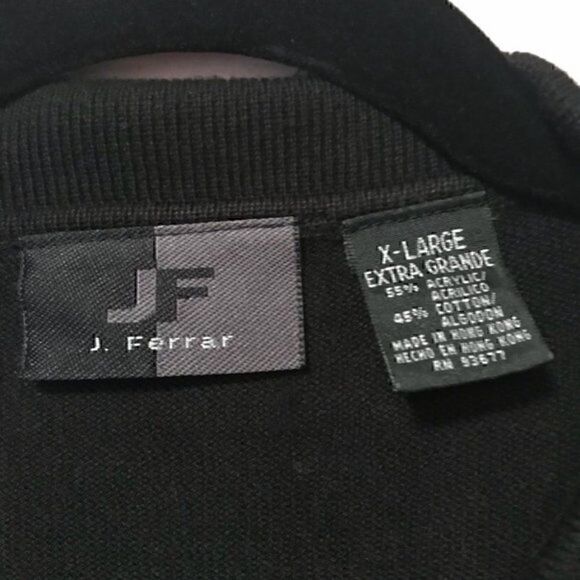 NWOT. J. Ferrar Black Light Weight Sweater  - Picture 7 of 7